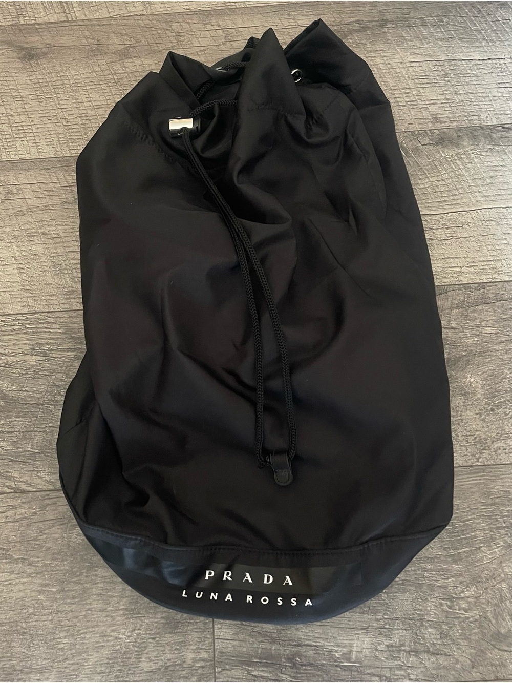 Prada Black Luna Rossa
Drawstring SHOULDER/DUFFLE BAG
